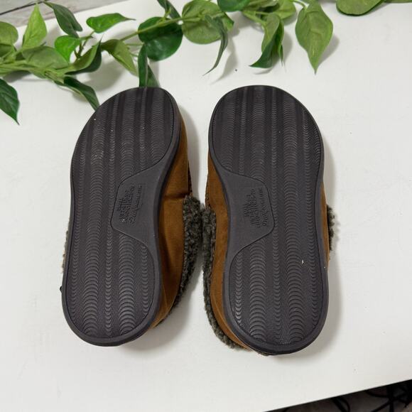 Dearfoams Men's Comfort Foam Moccasin Slippers Size Small US 7 - 8 Brown - Picture 5 of 11